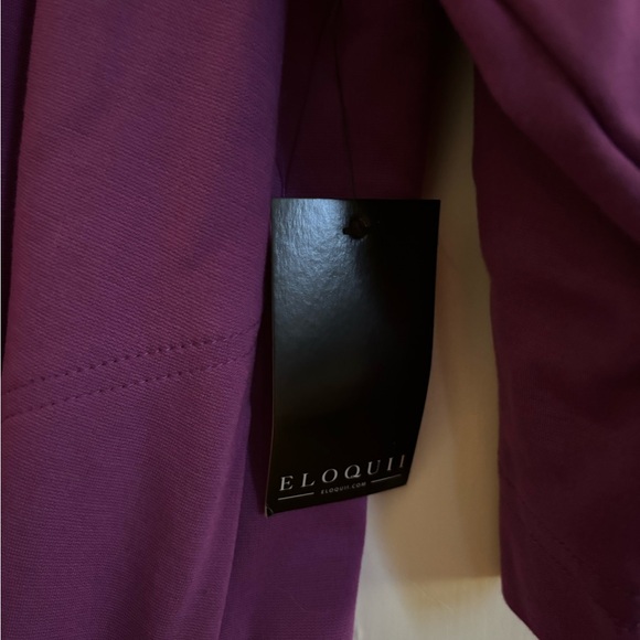 Eloquii Sz 22 Purple Ponte Dress NWT from nonsmoking home - Picture 5 of 5